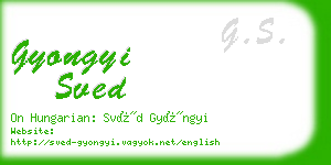 gyongyi sved business card